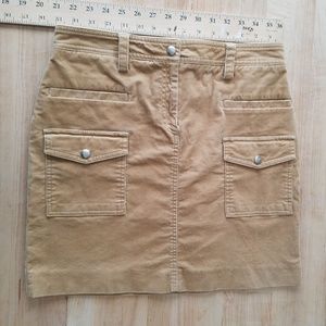 J Crew Corduroy Mini Skirt Size 6